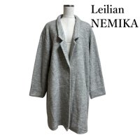 画像1: NEMIKA（ネミカ） レリアン チェスターコート　ウールコート　ハーフコート グレー 13号