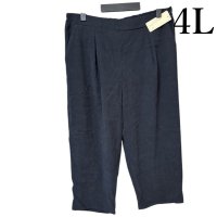 画像1: Wig Wag　レディース　大きいサイズ　ゆったりパンツ　スウェード調　ネイビー　4L