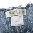 画像3: kurijyua　レディース　大きいサイズ　ローライズ　ショートパンツ　サイド編み上げ　デニム (3)
