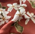 画像7: INGEBORG(インゲボルグ)　プルオーバー　シアーブラウス　半袖　レッド系　花柄 (7)