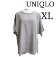 画像1: ユニクロ　レディース　プルオーバーブラウス　シルフィールブラウス（半袖）ベージュ　XL (1)