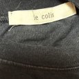 画像5: le colis(ル コリ)レディース　Tシャツ　半袖カットソー　黒　無地ポケット付き (5)