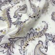 画像7: ローラアシュレイ　ワンピース　膝下　ノースリーブ　フラワープリント　紫花柄　白　9号 (7)