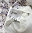 画像9: ローラアシュレイ　ワンピース　膝下　ノースリーブ　フラワープリント　紫花柄　白　9号 (9)