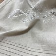 画像5: ローラアシュレイ　ワンピース　麻　ノースリーブ　ベージュ　カサブランカ　花刺繍　13号 (5)