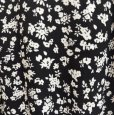 画像4: DRESKIP　ドレスキップ　ロングワンピース　ハンドカラー　半袖　フラワープリント　モノトーン花柄　白　黒　L (4)