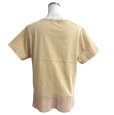 画像3: SUPER HAKKA　スーパーハッカ　レディース　Tシャツ　半袖　レース　シフォン　マスタード　鳥　稲穂　刺繍 (3)