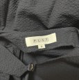 画像8: PLST　プラステ　クレープ素材　ロングワンピース　半袖　ネイビー　紺　無地　Ⅿ (8)
