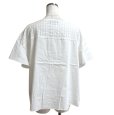 画像4: UNTITLED (アンタイトル)　レディース　カットソー　半袖　白　チェック　ホワイト　46号 (4)