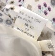 画像7: ESPIE エスピエ　オールシルク　シフォンスカート　ひざ丈　レトロ花柄　アイボリー　M (7)