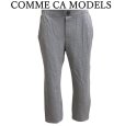 画像1: COMME CA MODELS（コムサモデルズ）レディース　スウェットパンツ　クロップドパンツ　ホワイトライン　グレー　11号 (1)