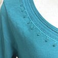 画像3: ローラアシュレイ　Laura Ashley 　レディース　カットソー　ビジュー付き　長袖　エメラルドグリーン　42号　 (3)