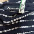 画像7: Aquascutum　アクアスキュータム 　レディース　Tシャツ　半袖　ロープ刺繍　ネイビー　11号　L　ベージュ (7)