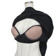 画像5: POCO&MOCO　カップ付き　半袖　ティアードチュニック　黒　ブラック　3L (5)