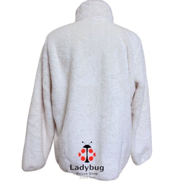 画像4: ユニクロ　レディース　フリースボアジャケット　ホワイト　L (4)