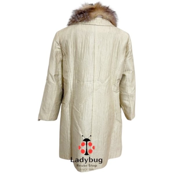 画像2: レリアン　 キルティングコート　シルクブレンド　シャンパンベージュ　中綿ライナー付き　11号　 (2)