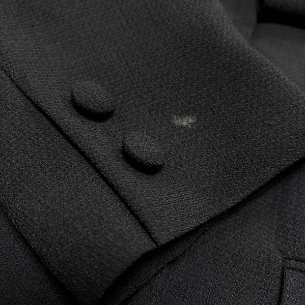 画像5: ノーカラースーツ　上品　オールシーズン　ロングスカート　紺　無地　セレモニースーツ　17号　4L　ジャケット難ありおまけ (5)