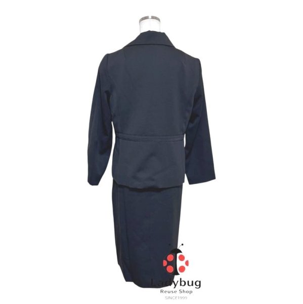 画像4: ブラックフォーマル　ワンピーススーツ　礼服　喪服　ジャケット　半袖ワンピース　15号　夏 (4)