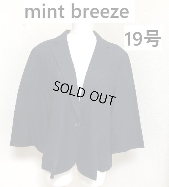 画像1: MB mint breeze  大きいサイズ オフィスカジュアル セレモニー テーラードジャケット 19号  レディース アウター (1)