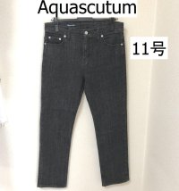 画像1: Aquascutum アクアスキュータム レディース ストレートジーンズ 11号