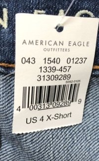 画像3: タグ付き American Eagle Outfitters アメリカンイーグル Tomgirl レディース ジーンズ 27