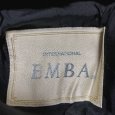 画像6: EMBA エンバ ミンクファー付き キルティングコート 黒 大きいサイズ (6)