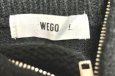 画像5: WEGO ハーフジップ ニットプルオーバー  セーター 長袖 黒 (5)