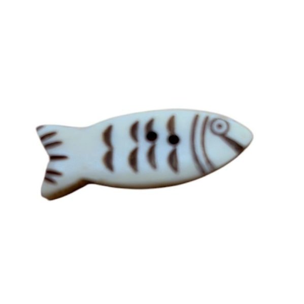 画像3: サスティナブル 動物の骨 魚型ボタン  (3)