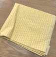 画像1: 綿100　コットン生地　イエロー　黄色　ドット　水玉　110*290 (1)