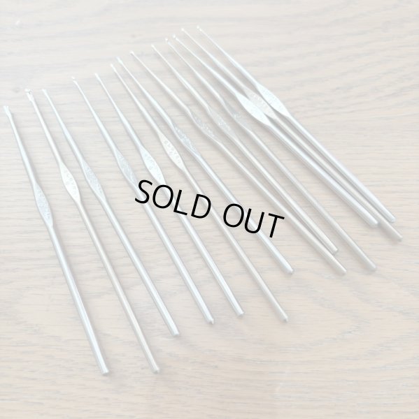 画像1: 中古　クロバー　レース針　13本セット　　No.0　No.2　No.4　No.6　No.8　No.10　No.12 (1)
