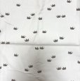 画像1: コーデュロイ生地　ぞうプリント　パステルピンク　細畝　ストレッチなし　110×200 (1)