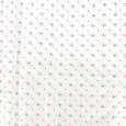 画像1: コットン生地　薄手　白　レトロ　パターン柄　105×200 (1)