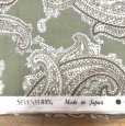 画像3: EVENBERRY コットン生地　日本製　ペーズリー柄　グリーン　112×420 (3)