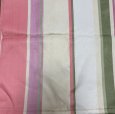 画像1: マルチストライプ　生地　はぎれ　イエロー　ピンク　レッド　グリーン　70×110 (1)