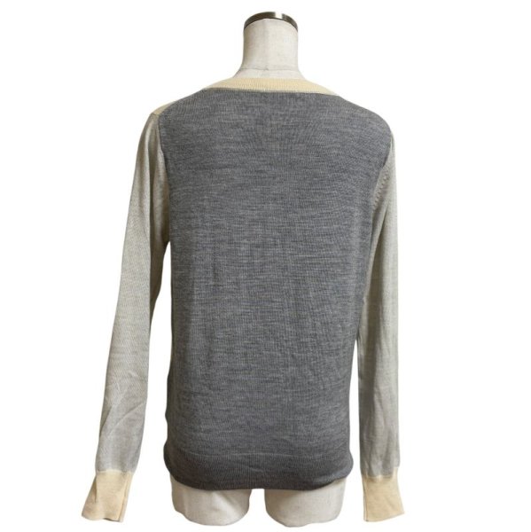 画像2: グローバルワークレディース  vネック  ニットカーディガン  薄手  L ベージュ 秋 (2)