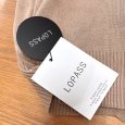 画像8: LOPAS　レディース　ニットカーディガン　Vネック　長袖　シフォン袖　パールボタン　ベージュ　M (8)