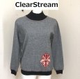 画像1: ClearStream (クリアーストリーム)  ユニオンジャック ニットプルオーバー グレー (1)