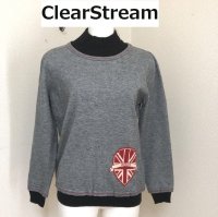 画像1: ClearStream (クリアーストリーム)  ユニオンジャック ニットプルオーバー グレー