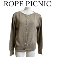 画像1: ロペピクニック　ROPE PICNIC　セーター【2WAY】フォックス混　プルオーバー　ベージュ