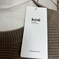 画像2: KOE　レディース　ニット　長袖セーター　ガーター　ニットプルオーバー