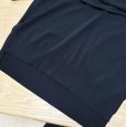 画像6: INDIVI　インディヴィ　レディース　レーヨンニット　Vネック　長袖セーター　黒　ブラック　無地　38号 (6)