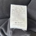 画像9: INDIVI　インディヴィ　レディース　レーヨンニット　Vネック　長袖セーター　黒　ブラック　無地　38号 (9)