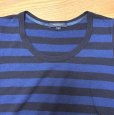 画像6: Burberry　バーバリー　レディース　ボーダーニット　カシミヤブレンド　長袖セーター　青　黒　M (6)