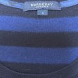 画像7: Burberry　バーバリー　レディース　ボーダーニット　カシミヤブレンド　長袖セーター　青　黒　M (7)