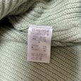 画像7: IEDIT　しっかり厚手のコットンリブニット　長袖　Vネック　ライトグリーン　M (7)