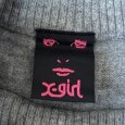 画像6: X-GILRL　エックスガール　ハイネックニット　ウール100　長袖セーター　前上がり　グレー (6)