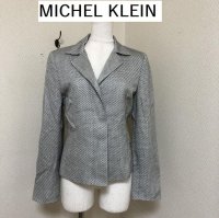 画像1: MICHEL KLEIN（ミッシェルクラン）レディース　セレモニージャケット　オフィスジャケット　38号　ツィード　春