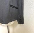 画像5: DOROA とろみ素材 カシュクールジャケット グレー (5)