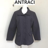 画像1: ANTRACI レディース キルティングジャケット ショート丈 パープル
