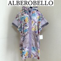 画像1: ALBEROBELLO（アルベロベロ）　レインコート　半袖　ラベンダーパープル　パステルカラー　